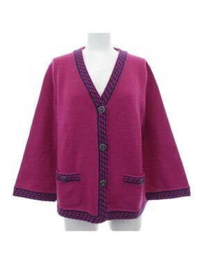 Chanel Size 42 Pink Cardigan